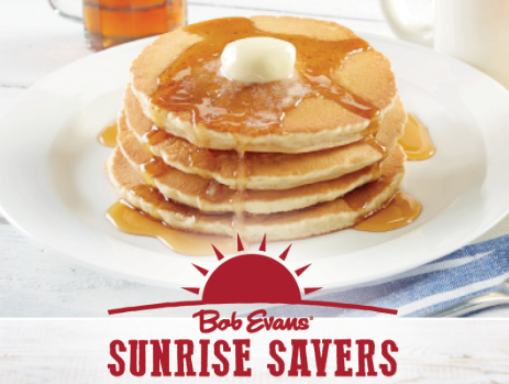 Bob Evans Sunrise Savers Breakfast Menu