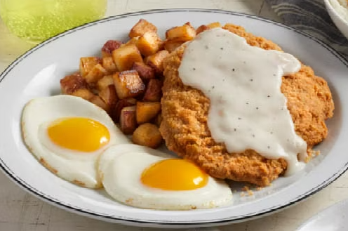 COUNTRY-FRIED STEAK & FARM-FRESH EGGS*