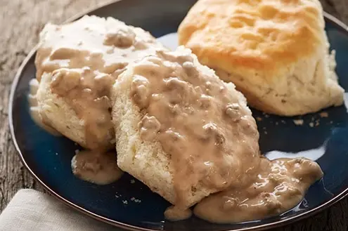 CUP OF SAUSAGE GRAVY & BISCUITS