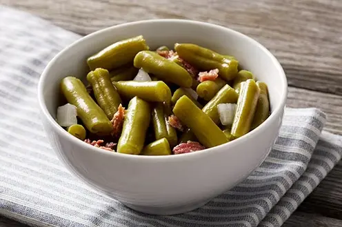 GREEN BEANS WITH HAM