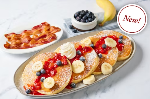 RED, WHITE & BLUEBERRY HOTCAKES COMBO