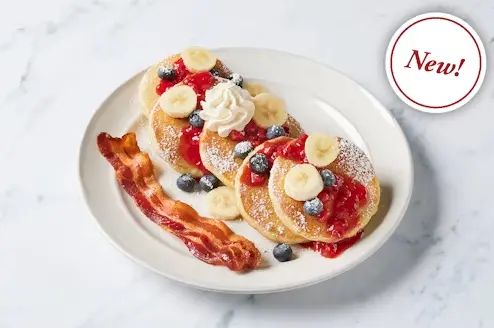 RED, WHITE & BLUEBERRY HOTCAKES