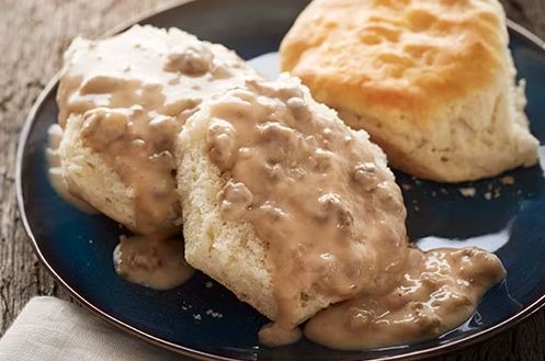 SAUSAGE GRAVY & BISCUITS
