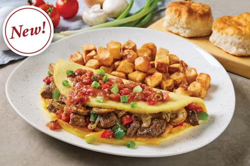 STEAK TIPS OMELET
